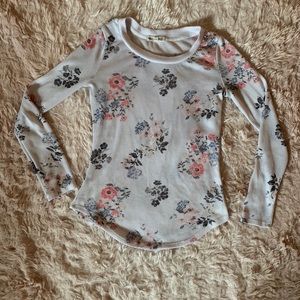 White Floral Sweater